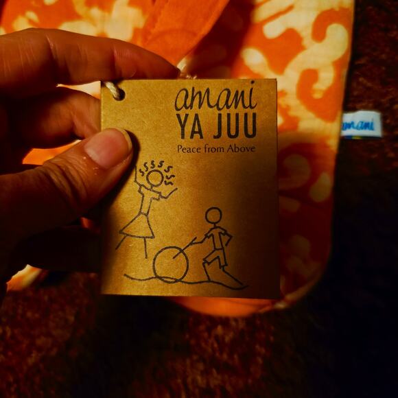 Amani Ya Juu Kenya lion tangerine backpack nwt - Picture 3 of 6